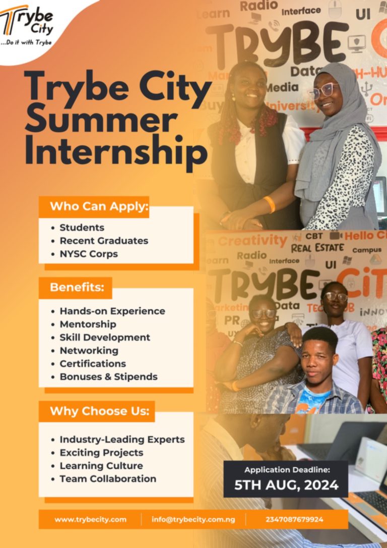 Apply for Trybe City Student Summer Internship Program (2024)